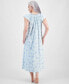 Women's Cotton Smocked-Neck Nightgown, Created for Macy's