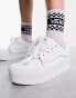 Vans Knu Stacked Platform trainers in white