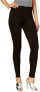 HUE Women 179654 Moto Denim Stretch Leggings Black Size XS