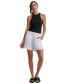 Women's Crinkled Darted-Waist Shorts