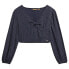 SUPERDRY Crop long sleeve blouse