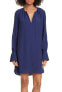 Joie 247748 Womens Erlene Long Sleeve Shift Dress Midnight Size Medium