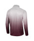 Men's White, Maroon Mississippi State Bulldogs Laws of Physics Quarter-Zip Windshirt