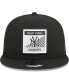 Men's Black New York Yankees Scratch Squared Trucker 9FIFTY Snapback Hat