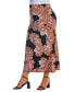 Plus Size Paisley Fold Over Maxi Skirt