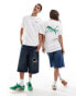 Puma Terrace back print t-shirt in white and green