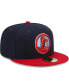 Men's Navy, Red Memphis Redbirds Marvel x Minor League 59FIFTY Fitted Hat