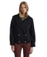 Women's Textured Wool Retro Pea Coat