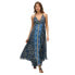 SUPERDRY St Tropez Paisley sleeveless long dress