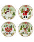 Joy of Christmas 16 piece Dinnerware Set, Service for 4