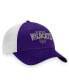 Men's Purple, White Kansas State Wildcats Breakout Trucker Snapback Hat