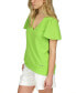 Women's Layered V-Neck Flutter-Sleeve Top