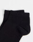 ASOS DESIGN 7 pack trainer socks in black