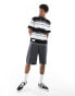 Aape By A Bathing Ape stripe short sleeve boxy fit t-shirt in multi