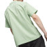 Puma Classics Collared Short Sleeve Button Up Shirt Mens Green Casual Tops 62425