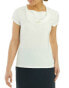 Топ T Tahari Ruched Cap Ivory L