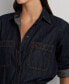 Petite Dark Denim Shirt