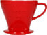 Melitta Melitta porcelanowy dripper do kawy 1x4 - Czerwony