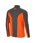 Men's Orange, Charcoal Oregon State Beavers Two Yutes Raglan Quarter-Zip Windshirt