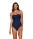 Helen Jon 293413 Women Twist Bandeau One-Piece Navy Size MD