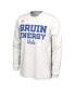 Men's and Women's White UCLA Bruins 2024 On-Court Bench Energy Long Sleeve T-shirt