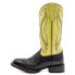 Ferrini Kai Embroidery Square Toe Cowboy Womens Black, Yellow Casual Boots 925