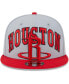 Men's Gray, Red Houston Rockets Tip-Off Two-Tone 9FIFTY Snapback Hat