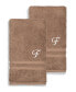 Textiles Turkish Cotton Personalized 2 Piece Denzi Bath Sheet Set, 66" x 35"