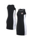 Women's Black Boston Red Sox Colorblock Quarter-Zip Sleeveless Dress