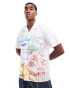 PS Paul Smith short sleeve shirt with grafitti print in white