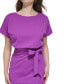 Blouson Wrap Dress