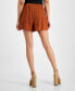 Women's Textured Pull-On Shorts, Created for Macy's