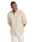 Big & Tall Stripe Relaxed Fit Linen Shirt