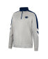 Men's Gray, Navy Penn State Nittany Lions Bushwood Fleece Quarter-Zip Jacket