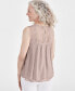 Women's Sleeveless Embroidered Lace Top, Created for Macy's