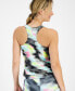 Women's Printed Shelf-Bra Tank Top, Created for Macy's