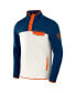 Men's NFL x Darius Rucker Collection by Navy, Cream Chicago Bears Micro Fleece Quarter-Snap Jacket