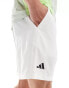 adidas Tennis club stretch woven shorts in white