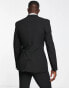 Noak Camden' super skinny premium fabric suit jacket in black with stretch