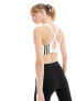 adidas Training TLRD impact high-support sports bra in white