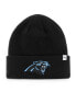 Men's '47 Black Carolina Panthers Secondary Basic Cuffed Knit Hat