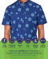 Men's Regular Fit Non-Iron Performance Stretch Micro Flower Print Button-Down Shirt