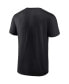 Men's Black New Orleans Saints Chrome Dimension T-shirt