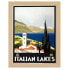 Bilderrahmen Poster Italian Lakes