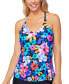 Island Escape 282180 Women's T-Back Underwire Tankini Top, Swimsuit, Size 12