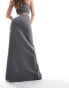 Mango tailored split front skirt on grey