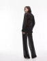 Topshop co-ord lace straight leg trousers in black