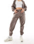 The Couture Club co-ord emblem relaxed joggers in brown