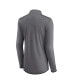 Women's Gray Baltimore Ravens Corner Long Sleeve 1/4 Zip Top