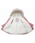 Toddler Girls Puffer Jacket with Sherpa Fleece Lining 2T-4T